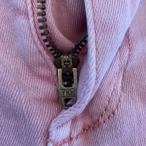 Celebrity “Pink Quartz” Pink Denim Shorts, Plus Size - Picture 3 of 11